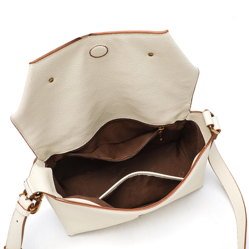 Puzzle Shoulder Bag - White